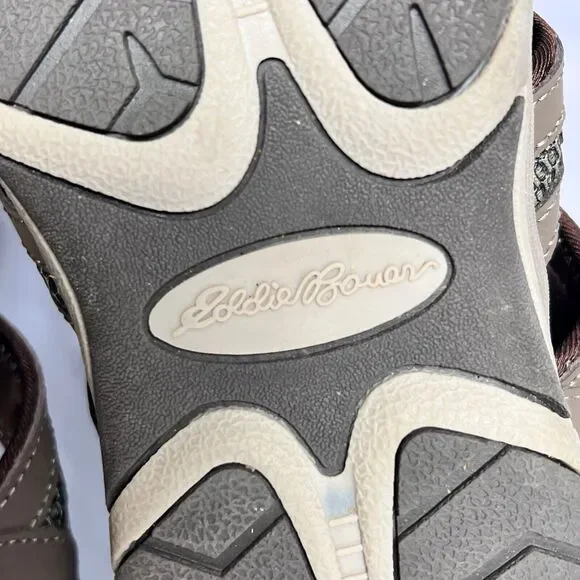 Eddie Bauer Fisherman Sandals Womens 10 Brown Leather Blakely Adjustable Hiking - Picture 14 of 15